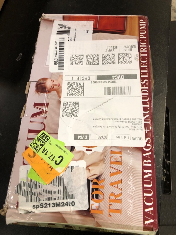 Photo 1 of VMstr 9 Pack Travel Vacuum Storage Bags with USB Pump, Vacuum Packing Seal Bags for Luggage, Carry-on Size Space Saver for Clothes and Clothing Travel