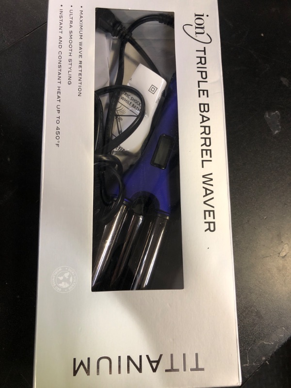 Photo 1 of Ion Titanium Triple Barrel Waver