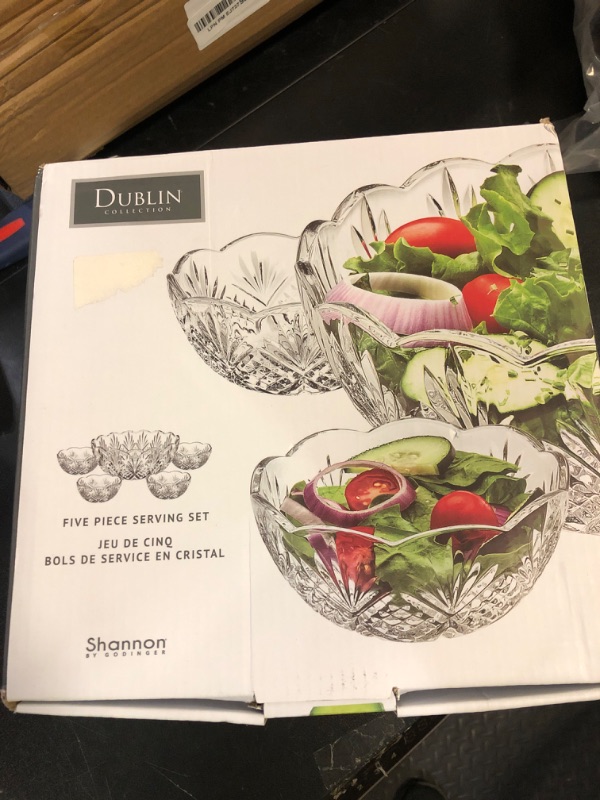 Photo 1 of Godinger Serving Bowls - Dublin, 5 pc set