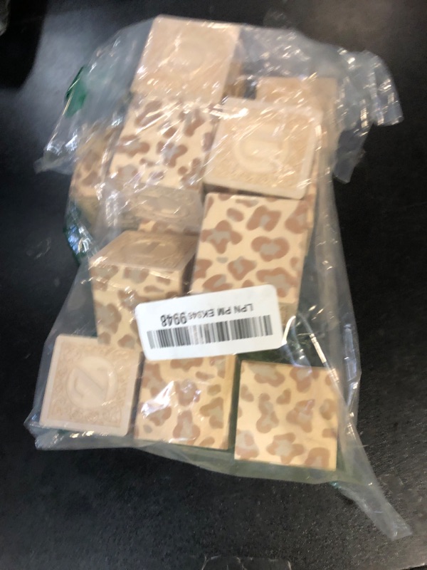 Photo 1 of Uncle Goose Uppercase Animal Print Alphablank Blocks - Made in The USA