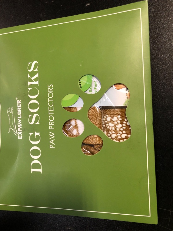 Photo 1 of EXPAWLORER Anti Slip Dog Socks to Prevent Licking Paws, Dog Shoes for Hot Pavement, Dog Booties for Small Medium Large Senior Dogs, Traction Control Boots & Paw Protectors for Hardwood Floors