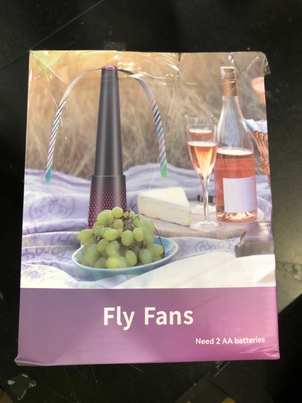 Photo 1 of Cycluminor Fly Fans for Tables,Portable Fly Fan for Outdoor Indoor Table,Batteries Powered Food Fans with Holographic Blades,Keep Flies Away for Picnic, Restaurant,Party, Kitchen,Camping, BBQ,4 Pack