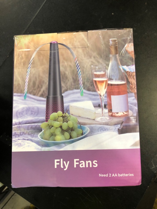 Photo 1 of Cycluminor Fly Fans for Tables,Portable Fly Fan for Outdoor Indoor Table,Batteries Powered Food Fans with Holographic Blades,Keep Flies Away for Picnic, Restaurant,Party, Kitchen,Camping, BBQ,4 Pack
