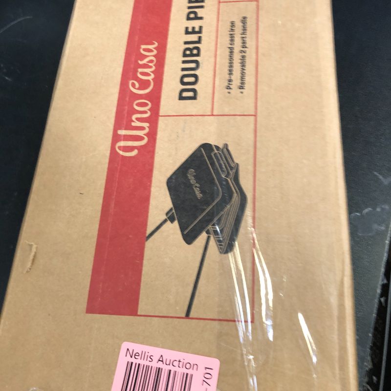 Photo 1 of Uno Casa - XL Pie Irons Cast Iron Sandwich Maker - Mountain Japanese Sandwich Maker with Recipe Book - Durable Campfire Cooking Equipment for Toasted Pies, and More