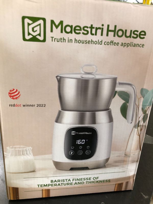 Photo 1 of Maestri House Milk Frother, 21OZ Variable Temp and Froth Thickness Milk Frother and Steamer, Smart Touch Control Milk Warmer, Dishwasher Safe, Memory Function for Latte Cappuccino Hot Chocolate