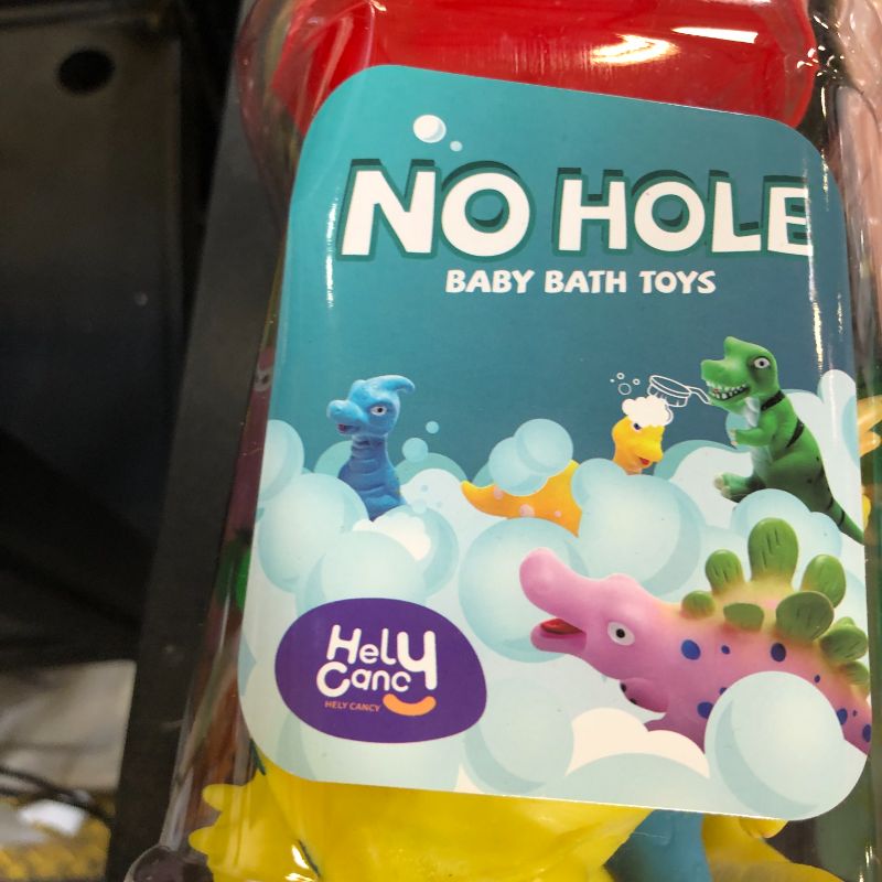 Photo 1 of Hely Cancy Dinosaur Bath Toys - No Hole Bath Toys for Kids,Baby Bath Toys for Shower Water Pool Toys