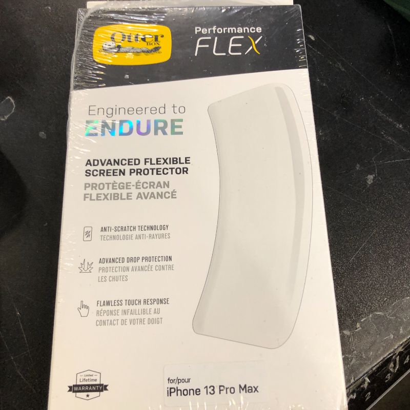 Photo 1 of OtterBox Alpha Flex Screen Protector for iPhone 13 Pro Max (ONLY) - CLEAR (GEN 2)