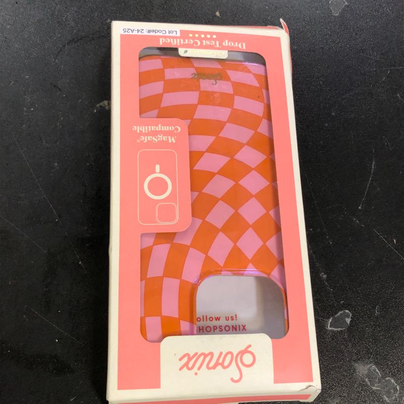 Photo 1 of Sonix Case for iPhone 16 Pro Max | Compatible with MagSafe | 10ft Drop Tested | Checkmate Pink