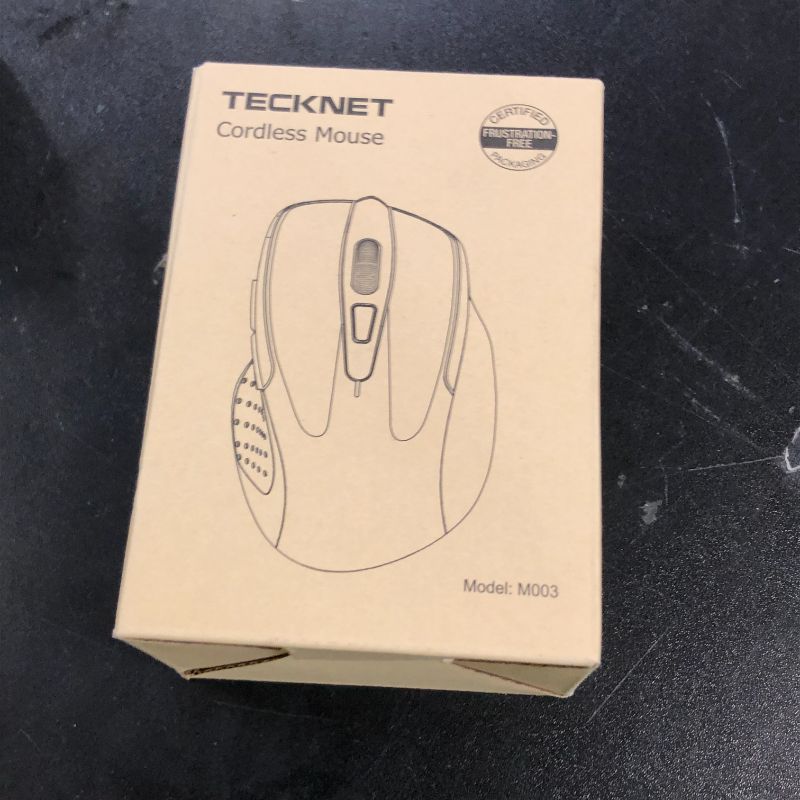 Photo 1 of TECKNET Wireless Mouse, 2.4G Ergonomic Optical Mouse, Computer Mouse for Laptop, PC, Computer, Chromebook, Notebook, 6 Buttons, 24 Months Battery Life, 2600 DPI, 5 Adjustment Levels, for Small Hand