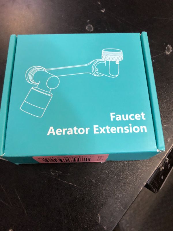Photo 1 of 1080°Swivel Faucet Extender, Sink Water Faucet Aerator Extension in Brass, Swivel Robotic Arm Bathroom Faucet Extender, Kitchen Rotating Extension Filter with 2 Mode Splash