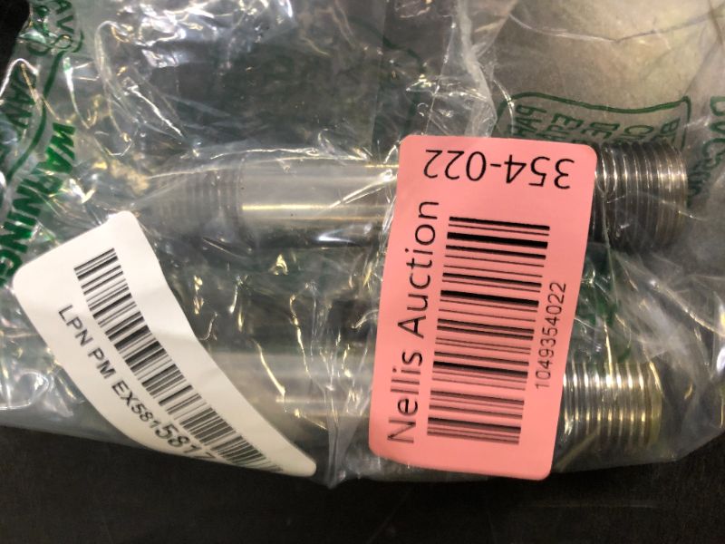 Photo 1 of GeilSpace 1/2" x 4" Stainless Steel Pipe, 304 Pipe Nipple Fits Standard 1/2 Inch Threaded Pipes and Fittings, DIY Industrial Metal tube (2 PCS)