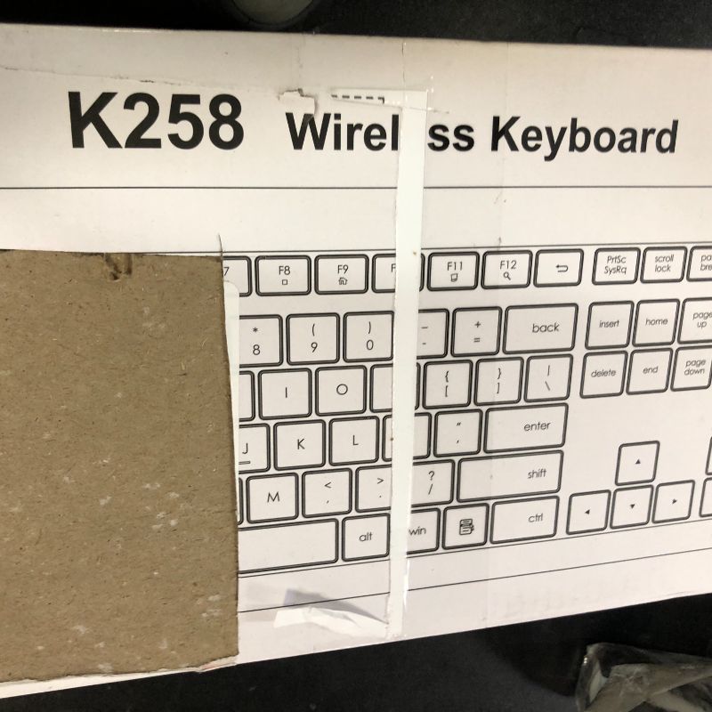 Photo 1 of EDJO Wireless Keyboard, 2.4G Full-Sized Cordless USB Silent Computer Keyboard, Ergonomic Tilt Angle, Sleep Mode, Long Battery Life, for Windows, Mac OS Laptop/PC/Desktop/Notebook