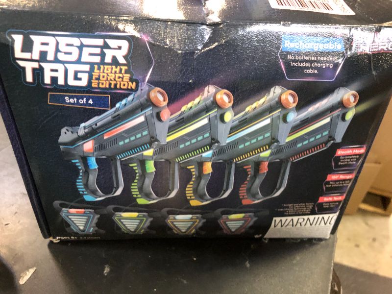 Photo 1 of SEE NOTES..........Squad Hero Rechargeable Laser Tag for Kids, Teens & Adults - Boys Gifts - Blasters & Vest Sensors - Fun Ideas Age 8+ Year Old Toys - 4 Set - Lazer Teen Boy Game Boys & Girls Outdoor Teenage Activities