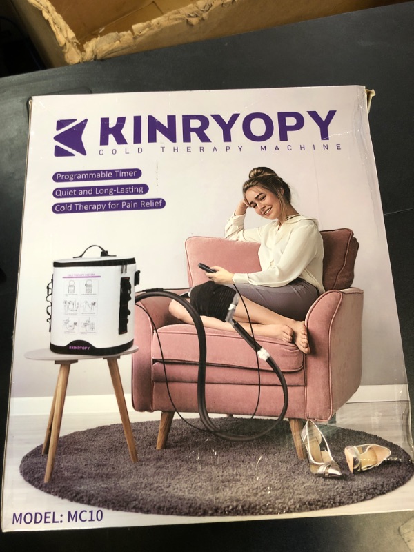 Photo 1 of Cold Therapy Machine with Programmable Timer, Portable Ice Machine for Knee After Surgery, Knee Replacement Recovery System, Cryotherapy Pain Relief w/Compression Pad for,Shoulder, Hip and Ankle