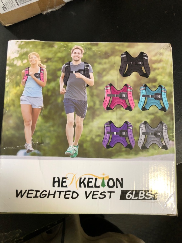 Photo 1 of Henkelion Weighted Vest Weight Vest for Men Women Kids Weights Included, Body Weight Vests Adjustable for Running, Training Workout, Jogging, Walking