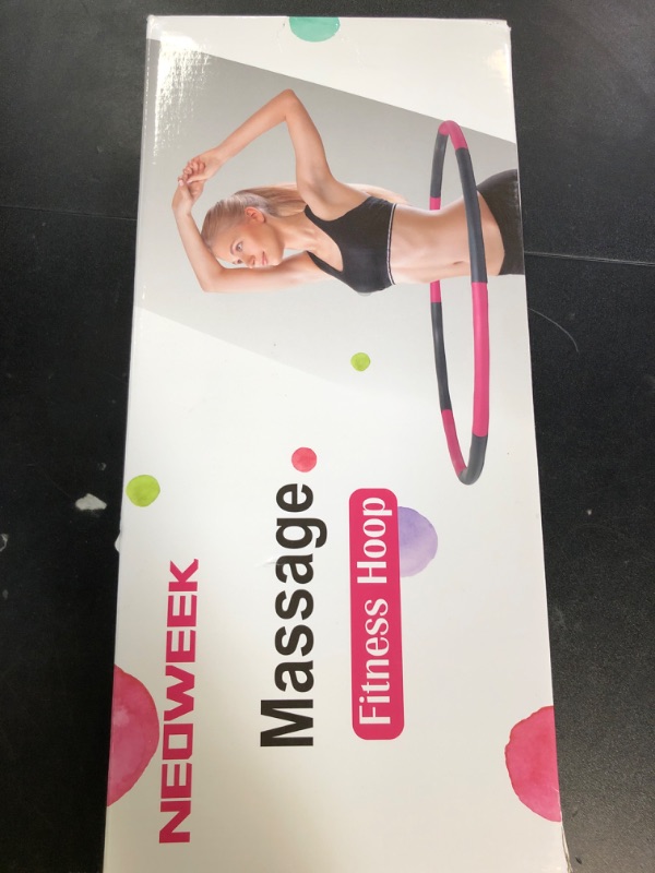 Photo 1 of NEOWEEK 2lb Exercise Hoops for Adults, Adjustable Hoola Weighted Hoop, Detachable Section Soft Fitness Hoop for Weight Loss, Fat Burning, Home Gym Core Workout