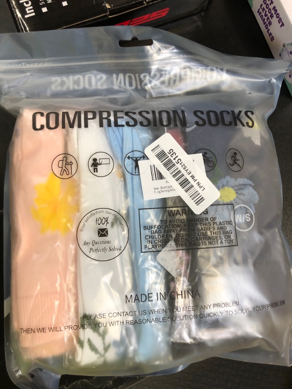 Photo 1 of Bluemaple 6 Pack Copper Compression Socks for Women and Men Circulation-Best Support for Medical, Running,Nursing,Athletic