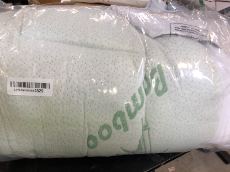 Photo 1 of Ultra Soft Twin Size Mattress Topper - Viscose Made from Bamboo Pillow Top Mattress Pad for Back Pain Relief - Naturally Cooling for Hot Sleepers, Green
