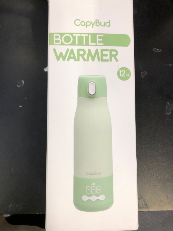 Photo 1 of CapyBud Portable Bottle Warmer for Travel, 3Min Fast Heating Bottle Warmer for Breastmilk & Water, 12 Oz Milk Warmer with Precise Temp Control and 9000mAh Long-Lasting Battery for Travel, Car, Outdoor