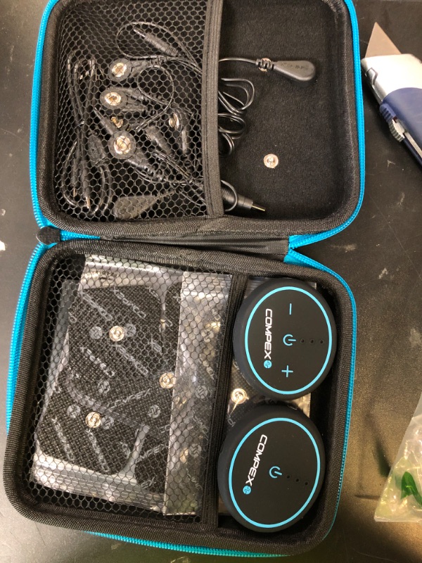 Photo 1 of Compex Mini Wireless Electric Muscle Stimulator EMS with Tens 2 Pods, Smartphone Compatible with Mobile App Apple & Android for Workouts & Training Log