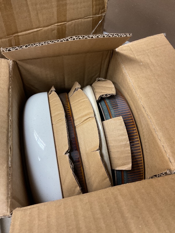 Photo 1 of famiware Milkyway 33 oz Bowl Set, Pasta Bowls Set of 4, Salad Bowls Perfect for Your Friend for Housewarming, Thanksgiving, Christmas, Multicolor
