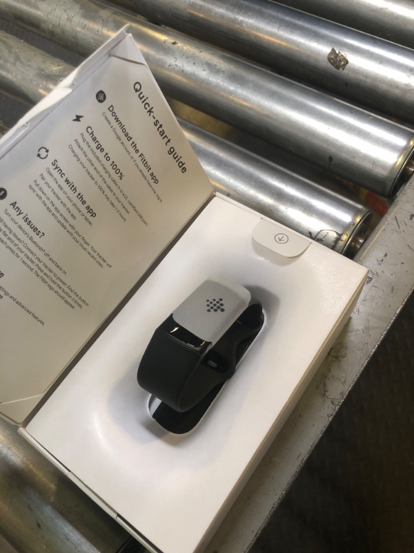 Photo 1 of Fitbit Charge 6 Fitness Tracker with Google apps, Heart Rate on Exercise Equipment, 6-Months Premium Membership Included, GPS, Health Tools and More, Obsidian/Black, One Size (S & L Bands Included) 