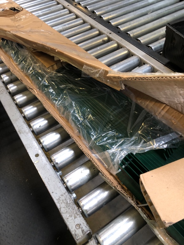 Photo 1 of 20 Pack Garden Fence Post, 5 Feet Heavy Duty Metal U-Post for Wire Fence, No Dig Garden Fence Stakes for Temporary Fencing, Electric Fence Wire, Corner Anchor, and More-Green
