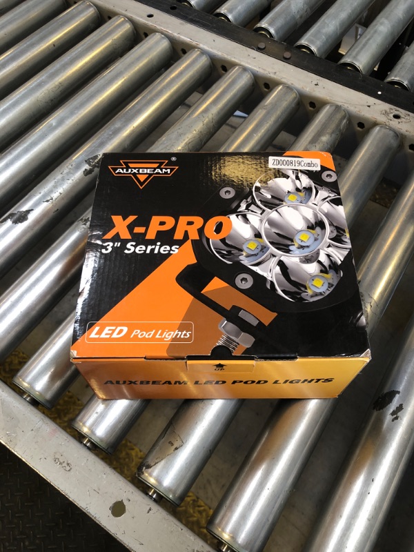 Photo 1 of Auxbeam XP-Ultra Series 3Inch 80W Spot Flood Combo Ditch Lights, Far & Wide Amber White Cube Lights Offroad LED Bar, 9600LM Yellow Driving LED Pods with Light Covers, Pair