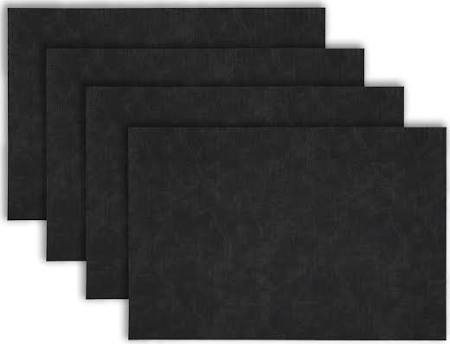 Photo 1 of Dainty Home Faux Leather Reversible Set of 6 Placemats