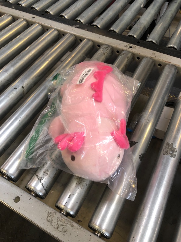 Photo 1 of SQEQE Weighted Axolotl Plush Toy, Pink Axolotl Stuffed Animals Cute Plush Pillow, Cute Weighted Stuffed Animals Gifts for Girls & Boys Pink 23.6 Inch, 3.1 Lbs
