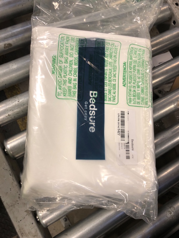 Photo 1 of Bedsure White Duvet Cover Queen Size - 3 Pieces Prewashed Extra Soft Bedding Set, Includes 1 Duvet Cover 90x90 Inches with Zipper Closure & 2 Pillow Shams, Comforter Not Included