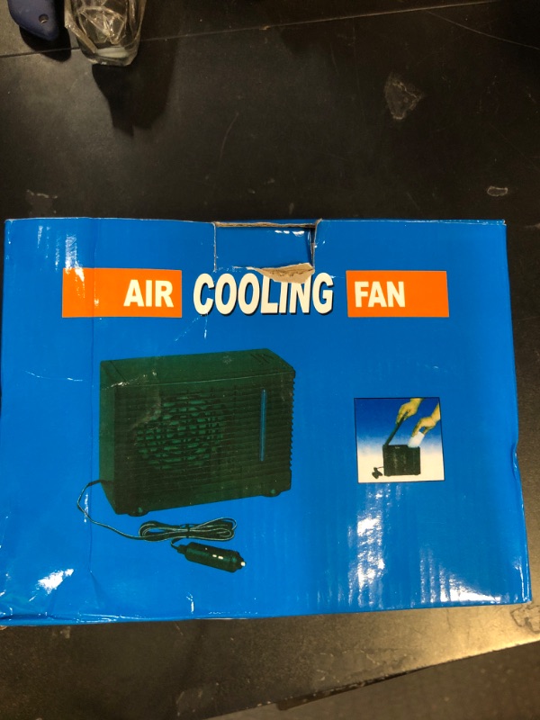 Photo 1 of Turvysen 12V Car Air Conditioner Portable Car Cooling Fan That Blow Cold Air Universal for Vehicles Truck RV SUV Boat Golf, Car Dashboard AC Fans with Cigarette Lighter Plug in
