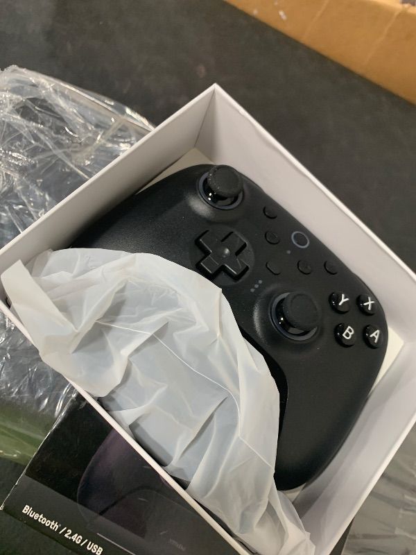Photo 1 of 8Bitdo Ultimate 2 Bluetooth Controller for Switch/Switch 2 & Windows PC, Switch Pro Controller with TMR Joysticks, Switchable Hall Effect/Tactile Triggers, Vibration and Motion Control - Black