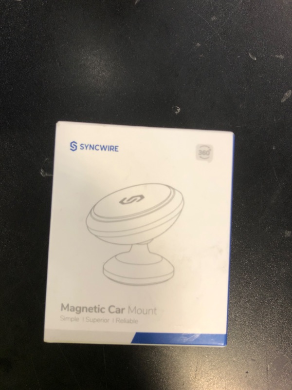 Photo 1 of Syncwire Magnetic Car Phone Holder for Dashboard, Cell Phone Car Kits, 360° Adjustable Magnet Cell Phone Mount Compatible with iPhone, Samsung, LG, GPS, Mini Tablet and More