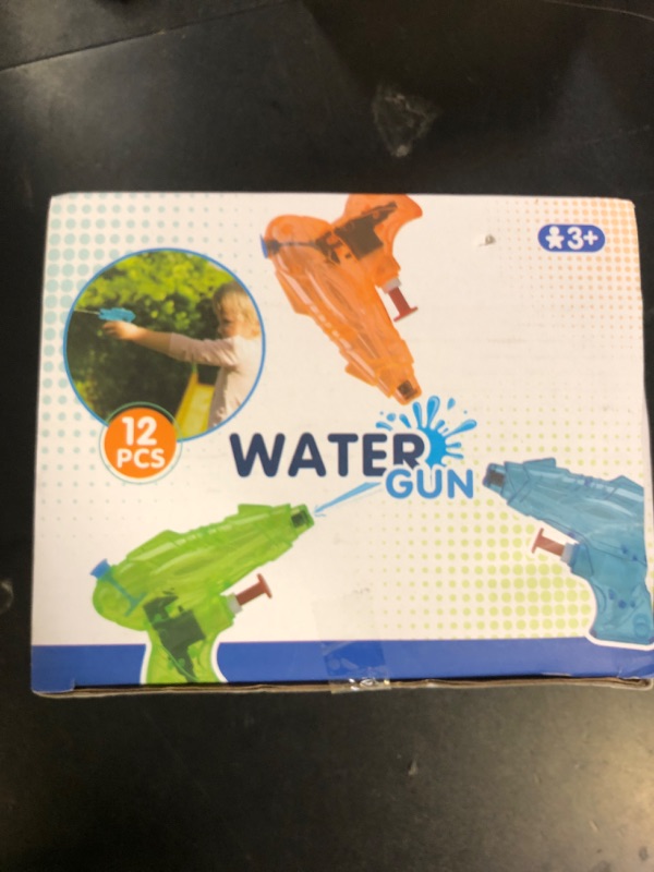 Photo 1 of 12 Packs Water Gun for Kids Squirt Toys Outdoor Beach Swimming Pool Game Summer Party Favor