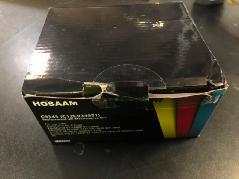 Photo 1 of Hosaam C9345 Ink Maintenance Box Replacement for WF-7840 ET-16650 ET-16600 ET-8550 ET-5850 ET-5880 ET-8500 WF-7820 WF-7310 ET-5800 EC-C7000 ST-C8000 ST-C8090 Printers (C12C934591/PXMB9/C9345)(2 Packs)
