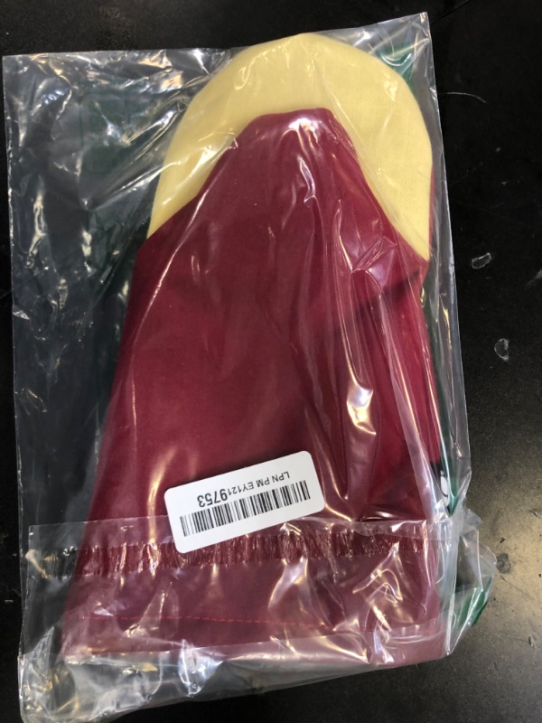 Photo 1 of San Jamar KT0112K Cool Touch Flame Puppet High Heat Intermittent Flame Protection up to 900°F Oven Mitt, 13" Length, Red