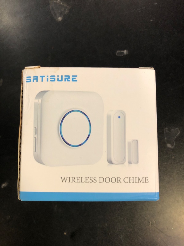 Photo 1 of Door Chime, Satisure Wireless Door Open Contact Sensor Alarm Chime with 600 FT Range 58 Chimes 5 Volume Levels LED Indicators, Door Ringer Alert for Business/Store/Home/Office When Entering