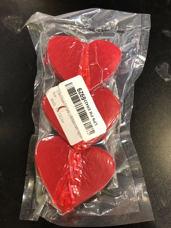 Photo 1 of 72 Red Hearts Felt Garland - NO DIY - Valentines Red Heart Hanging String Garland - Valentines Decor - Valentine Decorations - Valentines Wedding Anniversary Birthday Party Supplies