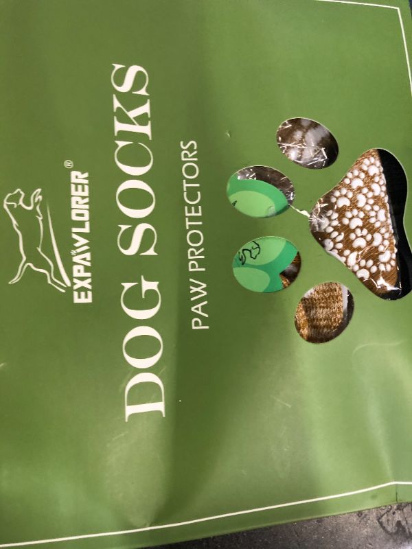 Photo 1 of EXPAWLORER Anti Slip Dog Socks to Prevent Licking Paws, Dog Shoes for Hot Pavement, Dog Booties for Small Medium Large Senior Dogs, Traction Control Boots & Paw Protectors for Hardwood Floors