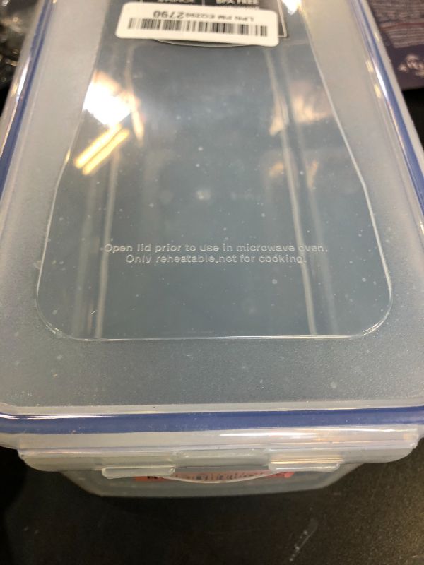 Photo 1 of LOCK & LOCK Easy Essentials Food Storage lids/Airtight containers, BPA Free, Bread Box-21.1 Cup, Clear