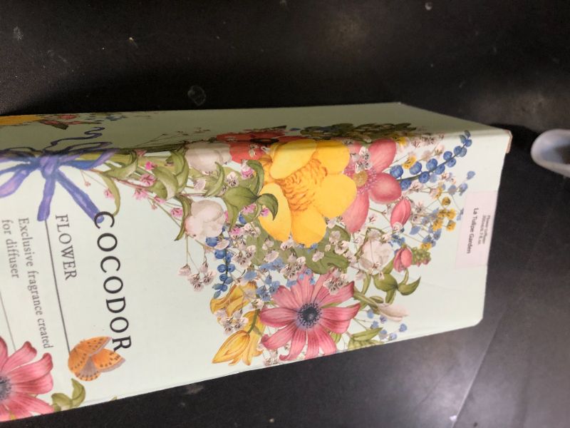 Photo 1 of COCODOR Flower Reed Diffuser Set / 6.7oz / La Tulip Garden/Scent Diffuser with Sticks Home Fragrance Reed Diffuser for Bathroom Shelf Decor
