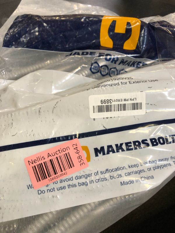 Photo 1 of 1/2 x 12 (25 Pack) Lag Screw Kit, 25 Screws and 25 washers, Hot Dip Galvanized, Meets ASME B18.2.1 Industrial/Commercial Grade by Makers Bolt