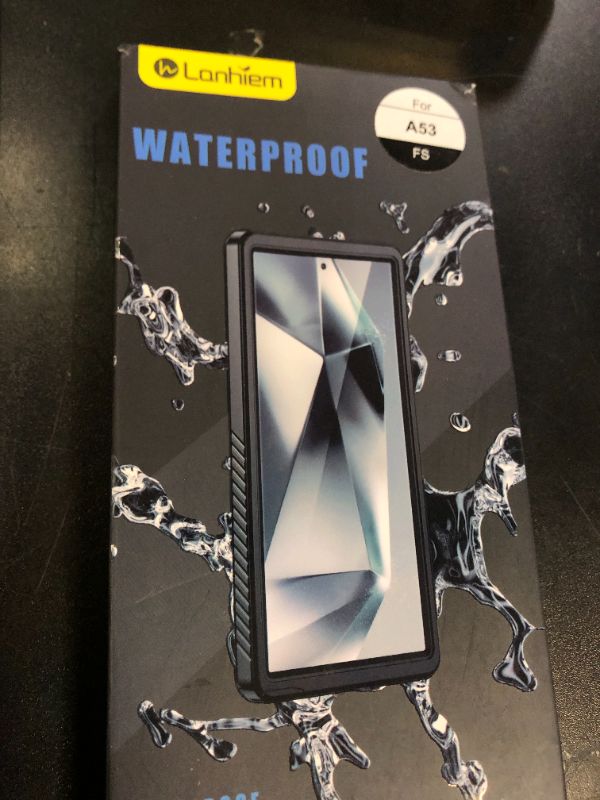Photo 1 of Lanhiem for Samsung Galaxy A53 5G Case, IP68 Waterproof Dustproof with Built-in Screen Protector, Heavy Duty Full Body Protective Phone Case for Samsung A53 5G, Black/Clear