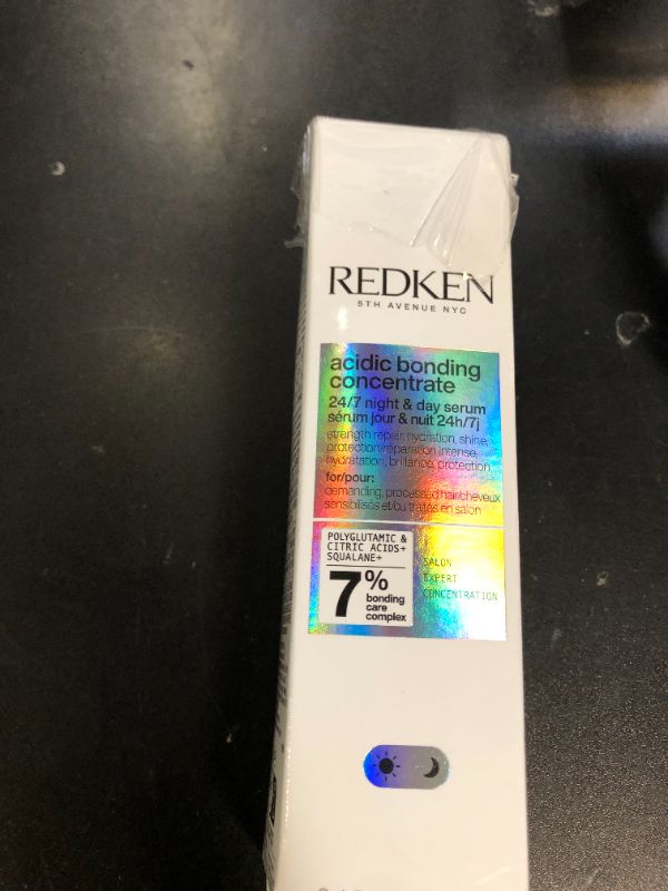 Photo 1 of Redken Acidic Bonding Concentrate 24/7 Night & Day Serum For Damaged Hair - Nourishes & Restores, Overnight Repair & Protection