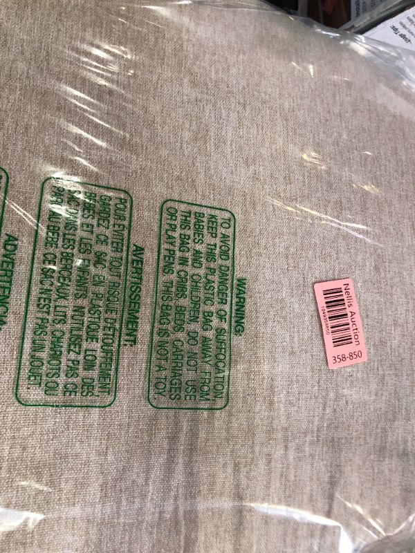 Photo 1 of AAAAAcessories D-Shaped Chair Cushions, 2" Thick Dining Chair Pads with Ties and Removable, Machine-Washable Cover, 17" x 16", Oatmeal Beige