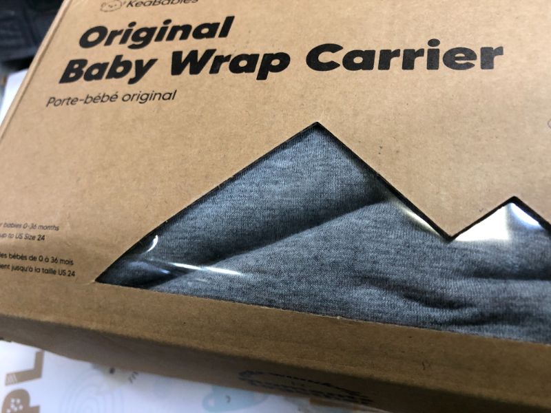 Photo 1 of KeaBabies Baby Wrap Carrier - All in 1 Original Baby Carrier Newborn to Toddler Sling, Easy to Wear, Hands Free Bonding, Lightweight, Breathable Infant Wraps (Classic Gray)