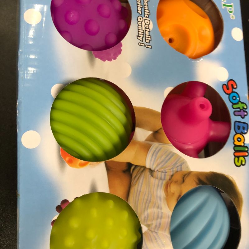 Photo 1 of ROHSCE Sensory Balls for Baby Sensory Baby Toys 6 to 12 Months for Toddlers 1-3, Bright Color Textured Multi Soft Ball Gift Sets, Montessori Toys for Babies 6-12 Months Infant Toys (6 Pack)