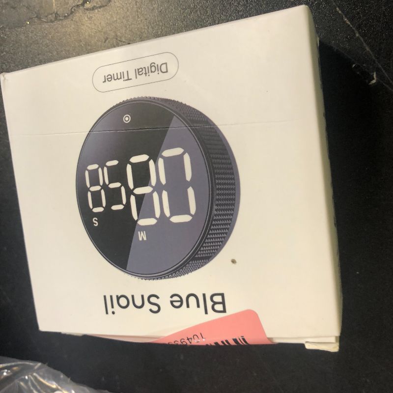 Photo 1 of BlueSnail Kitchen Timer with LED Digital Display Smart Efficana for Home Classroom Gym Office, Volume and Brightness Adjustable Productivity Timer