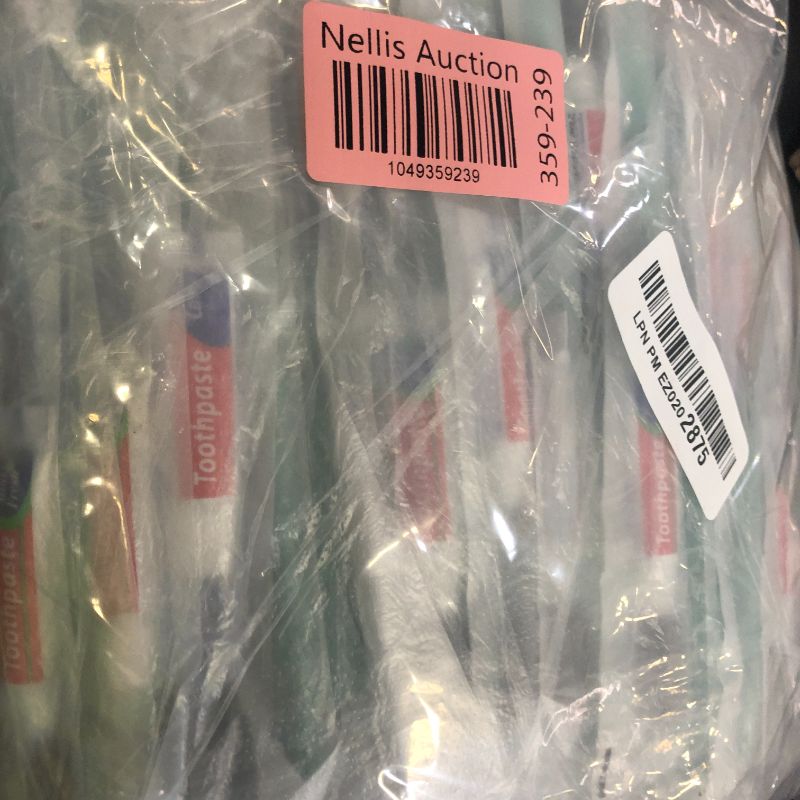 Photo 1 of Xuezoioy Disposable Toothbrushes with Toothpaste,100 Pack Green Individually Wrapped Disposable Travel Toothbrushes Kit in Bulk for Homeless,Nursing Home,Hotel,Charity